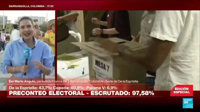 Elecciones Colombia: Abelardo de la Espriella pasa a segunda vuelta