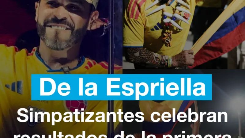 Simpatizantes de Abelardo de la Espriella celebran resultados de la primera vuelta presidencial