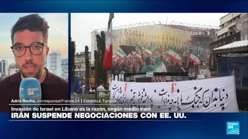 Irán solicita suspender los diálogos con EE. UU. por ataques de Israel contra Líbano