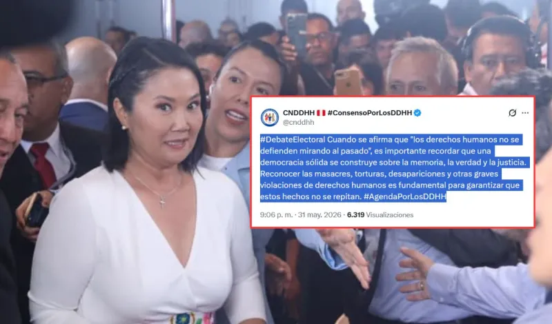 Coordinadora Nacional de Derechos Humanos responde a Keiko Fujimori: "Una democracia sólida se construye sobre la memoria"