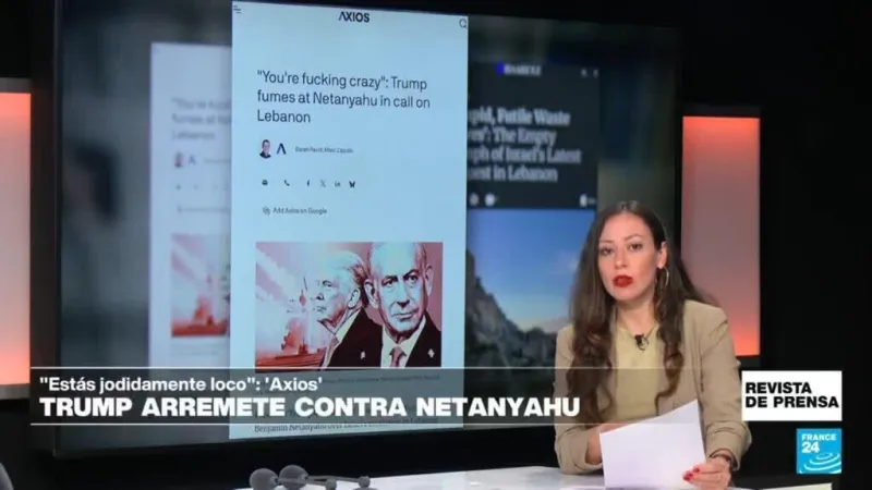 "Estás jodidamente loco", Trump arremete contra Netanyahu: 'Axios'