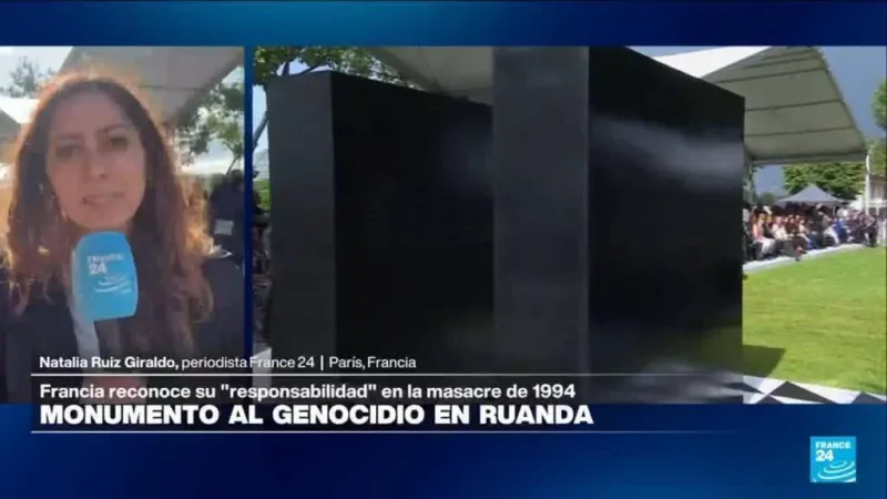 A 32 años del genocidio tutsi, Francia inaugura monumento para no olvidar a las víctimas