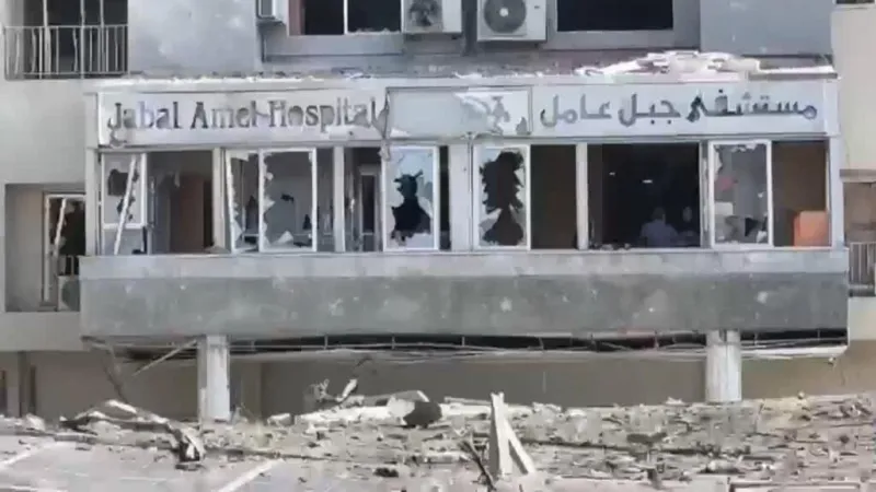 Israel ataca un hospital en la ciudad de Tiro, Líbano
