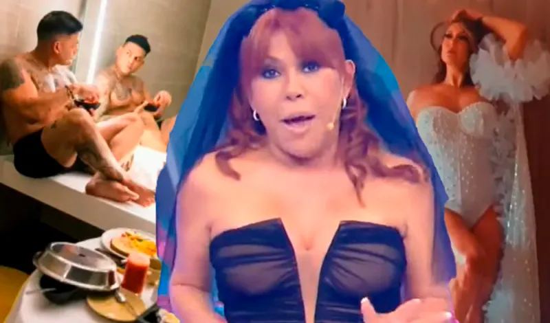 Magaly Medina lapida a Christian Domínguez y Karla Tarazona por publicar sugerentes fotos el día de su boda: "Él sale en calzoncillos"