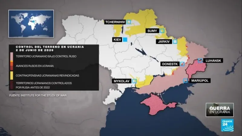 Ejército ucraniano recupera territorio ocupado por Rusia por segundo mes consecutivo
