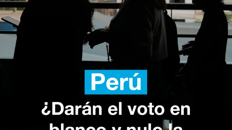 Elecciones en Perú: ¿Darán el voto en blanco y nulo la sorpresa en el balotaje?