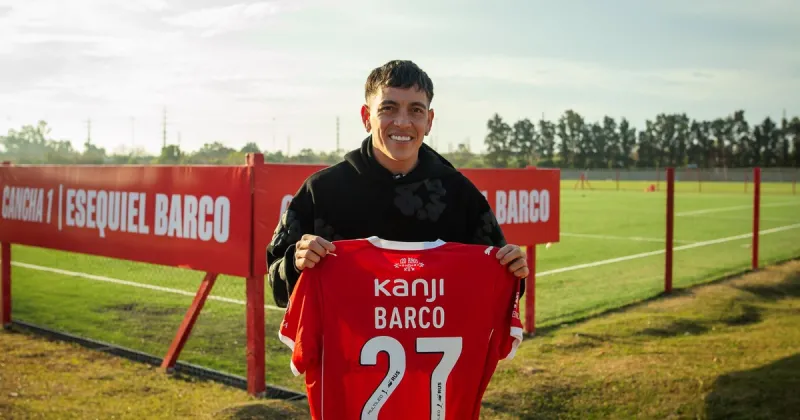 Esequiel Barco volvió a pisar Villa Domínico y reafirmó su deseo: "Quiero jugar en Independiente"