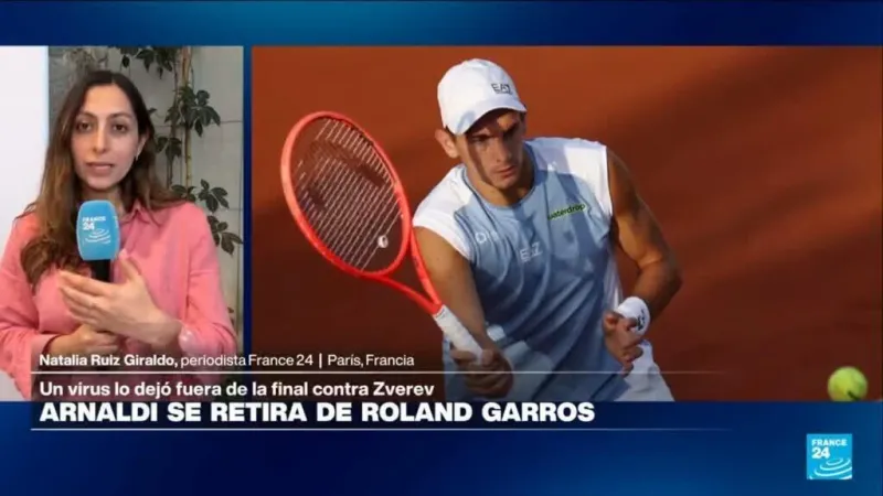 Un virus frustra a Arnaldi y abre la puerta de la final de Roland Garros a Cobolli