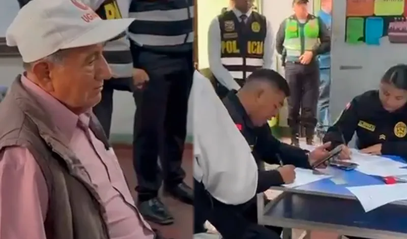 Intervienen a adulto mayor por presunta invalidación de 93 cédulas de votación en colegio de Los Olivos