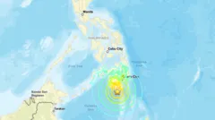 Un fuerte terremoto de magnitud 7.8 sacude el sur de Filipinas y obliga a emitir una alerta de tsunami