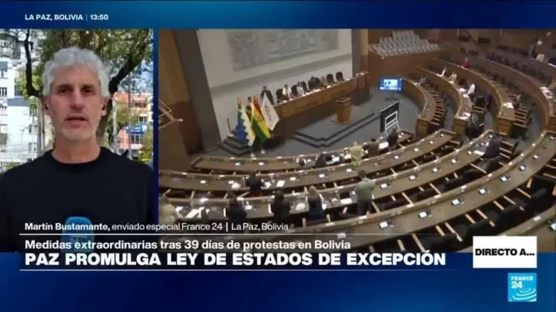 Directo a... La Paz y la promulgación de la ley de estado de excepción