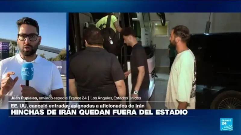 Informe desde Los Ángeles: hinchas iraníes quedan fuera de estadios por suspensión de la FIFA