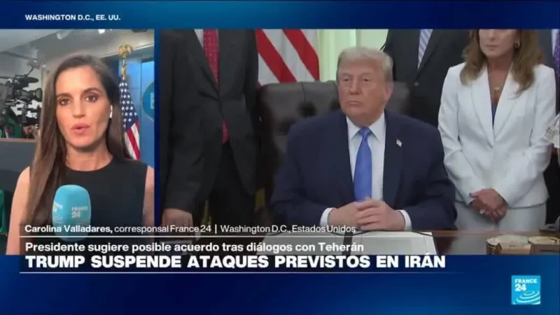 Donald Trump suspende ataques previstos en Irán y sugiere la firma de un "gran acuerdo"