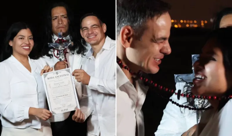 Mark Vito se casa con Leslie Echevarría en boda ancestral tras un año de relación: "Nuestro amor ha ido creciendo"