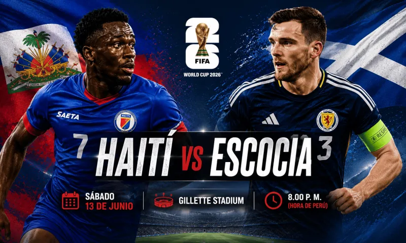 Haití vs Escocia: a qué hora y dónde ver el partido por el grupo C del Mundial 2026