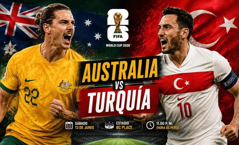 Australia vs Turquía: a qué hora y dónde ver el partido por el grupo D del Mundial 2026