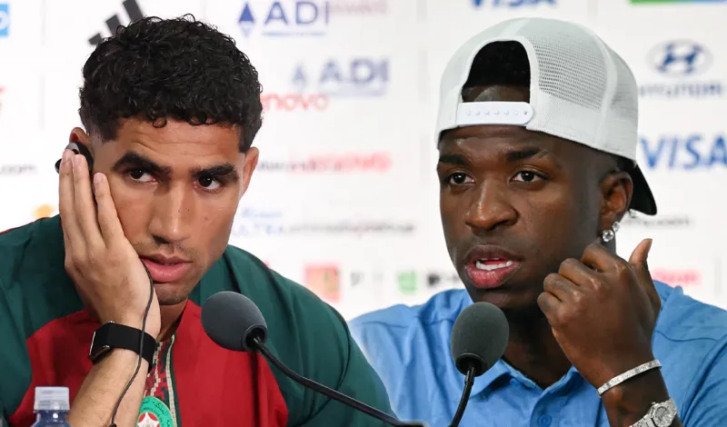 Prohíben preguntas en español en el Mundial 2026: Hakimi y Vinícius protagonizan polémico episodio en conferencia de prensa
