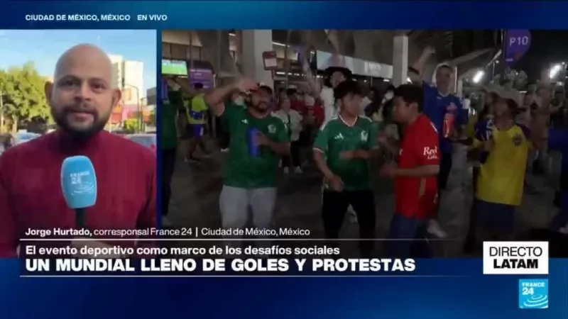 Directo Latam y el ambiente en Ciudad de México en medio del Mundial de fútbol