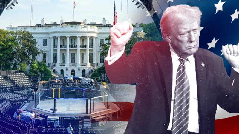 "Pan y circo": artes marciales y pirotecnia, así fue el insólito show en la Casa Blanca por cumpleaños de Trump