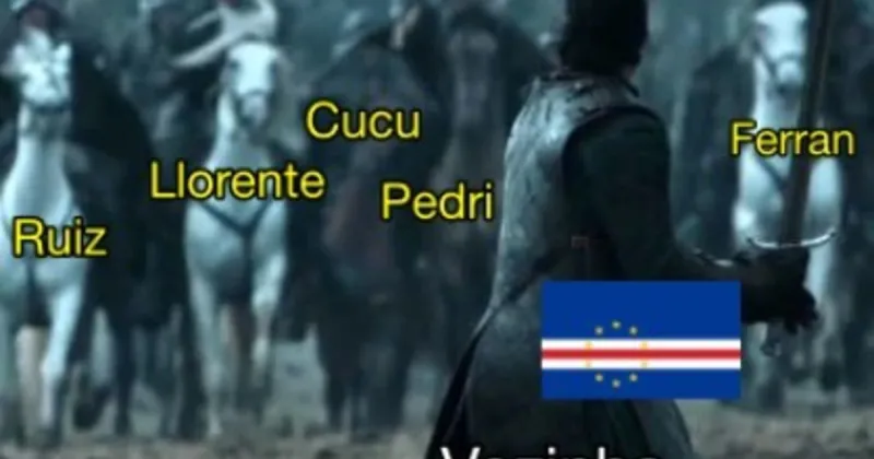 Cabo Verde consiguió un histórico empate contra España y las redes se llenaron de memes