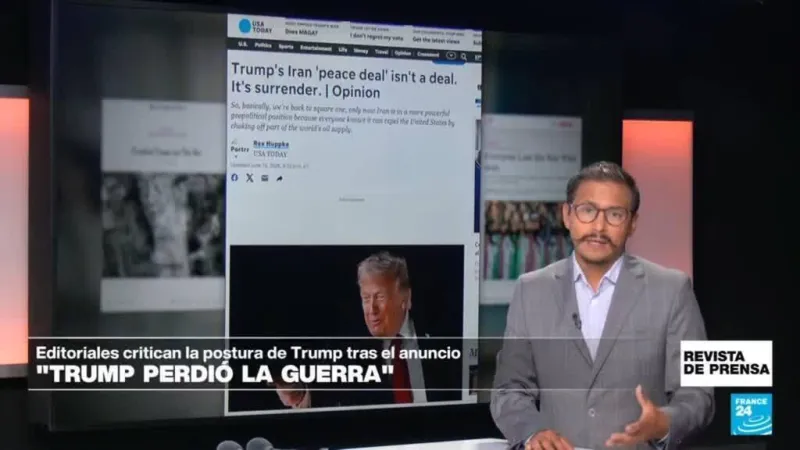 "El supuesto acuerdo de paz de Trump con Irán no es un acuerdo. Es una rendición": 'USA Today'