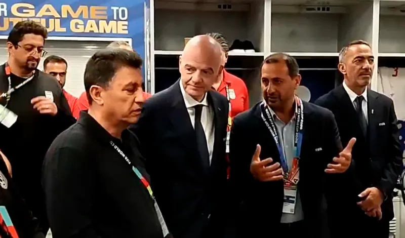DT de Irán confrontó a Gianni Infantino en los vestuarios: "Somos la selección más oprimida del Mundial 2026"