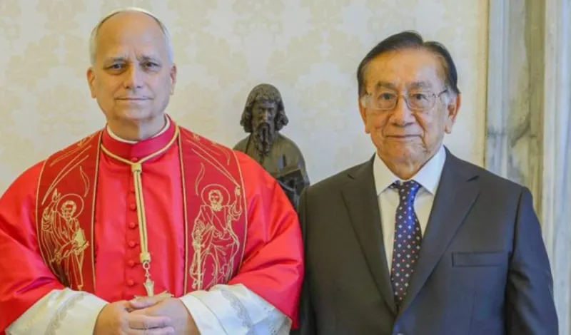 Presidente José Balcázar se reunió con el Papa León XIV en el Vaticano