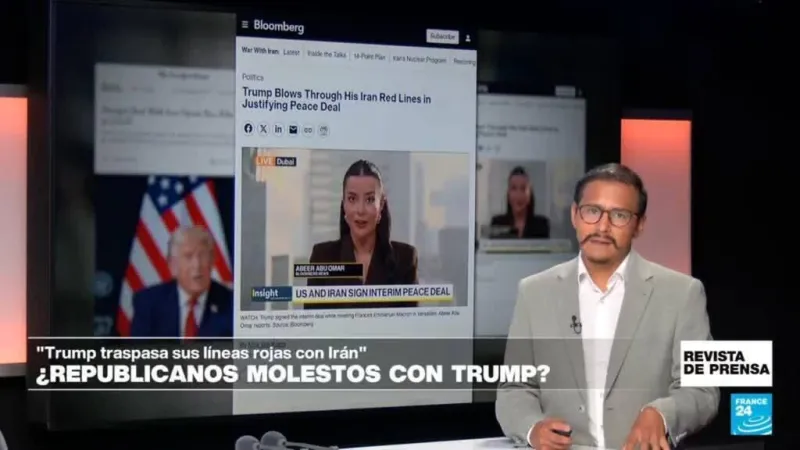 "Trump traspasa sus líneas rojas con Irán para justificar el acuerdo": 'Bloomberg'