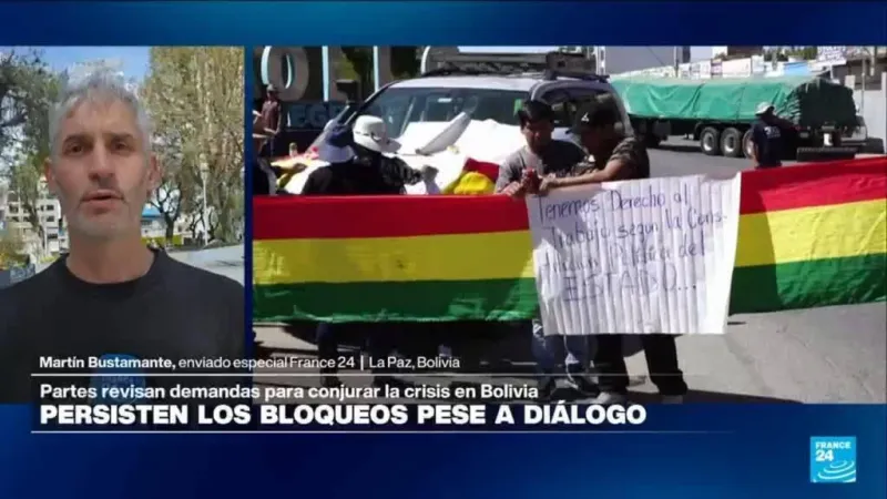 Avanzan diálogos entre la COB y el Gobierno de Bolivia pero persisten los bloqueos