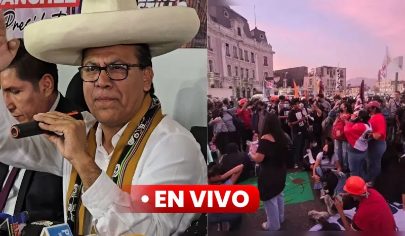 Marchas en Lima EN VIVO:  simpatizantes de Juntos por el Perú protestan por resultados de la segunda vuelta