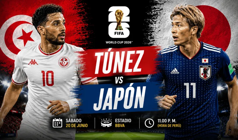 Túnez - Japón: hora y canales dónde ver el partido por el Mundial 2026