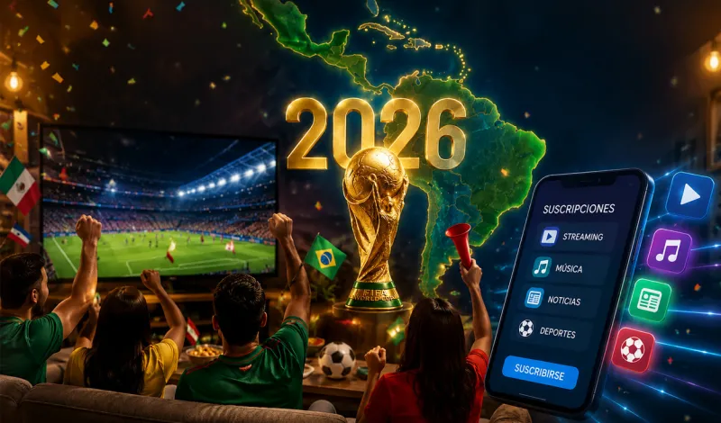 Mundial 2026 impulsa 30% más consumo en América Latina y el Caribe y 34,6% en suscripciones digitales: ¿qué país lidera el crecimiento?
