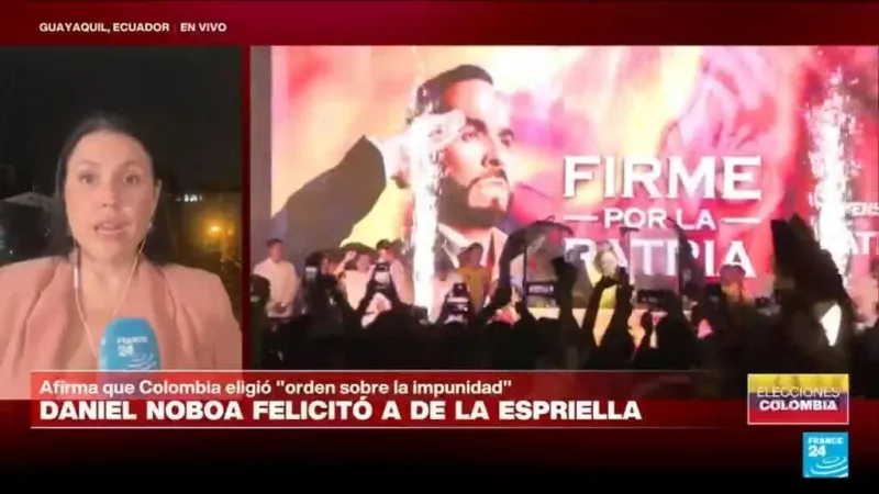 Desde Ecuador, Daniel Noboa extiende sus felicitaciones a Abelardo de la Espriella