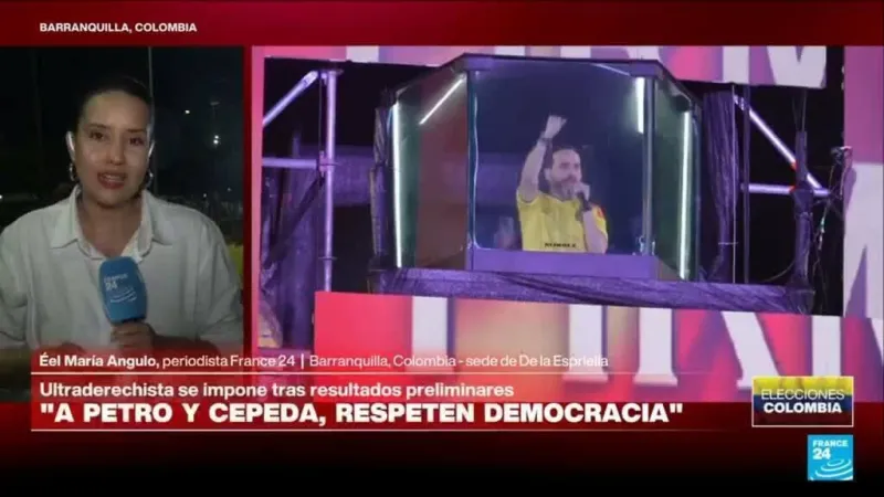 Así fue la celebración de la campaña de Abelardo de la Espriella tras los resultados preliminares