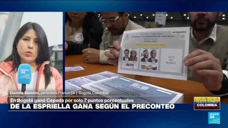Informe desde Bogotá: mapa político de Colombia se mantiene estable en segunda vuelta presidencial