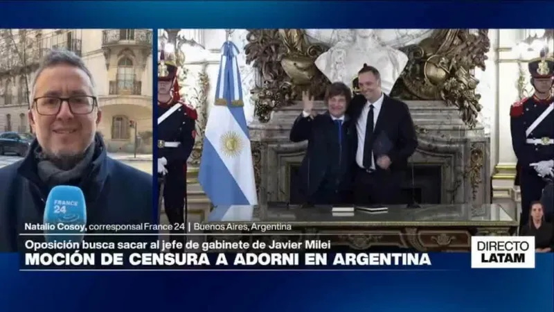 Directo Latam y los avances de la moción de censura a Manuel Adorni en Argentina