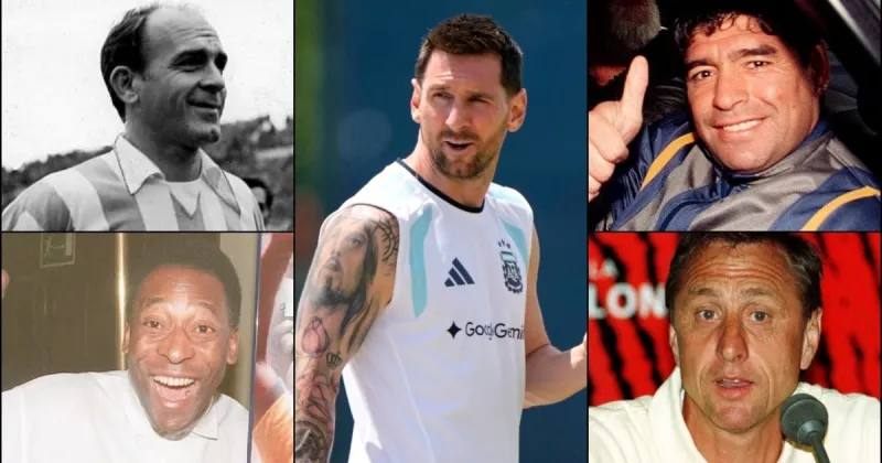 Messi cumple 39 años: qué estaban haciendo Maradona, Pelé, Cruyff y Di Stéfano al borde de las cuatro décadas