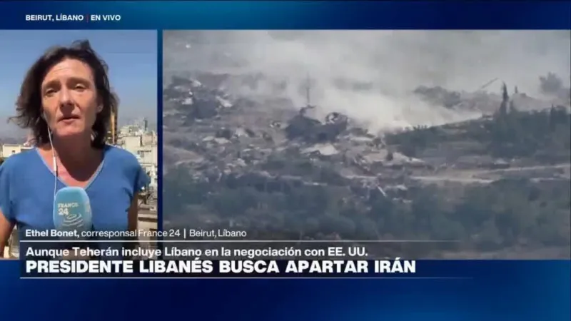 Presidente libanés busca aislar a Irán del conflicto en Líbano y exige alto el fuego
