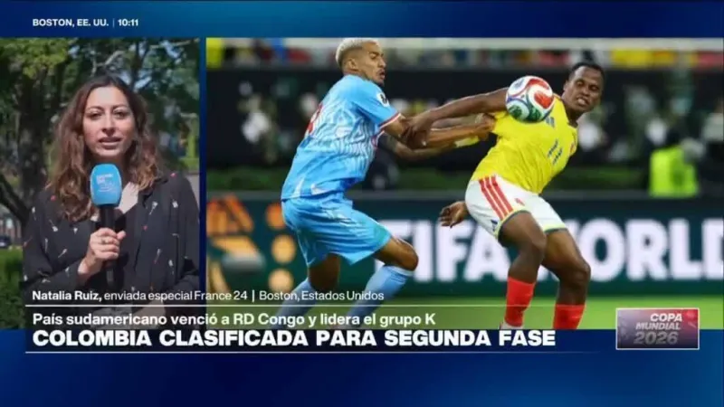 Informe desde Boston: Colombia se clasifica a los dieciseisavos y lidera el Grupo K del Mundial 2026