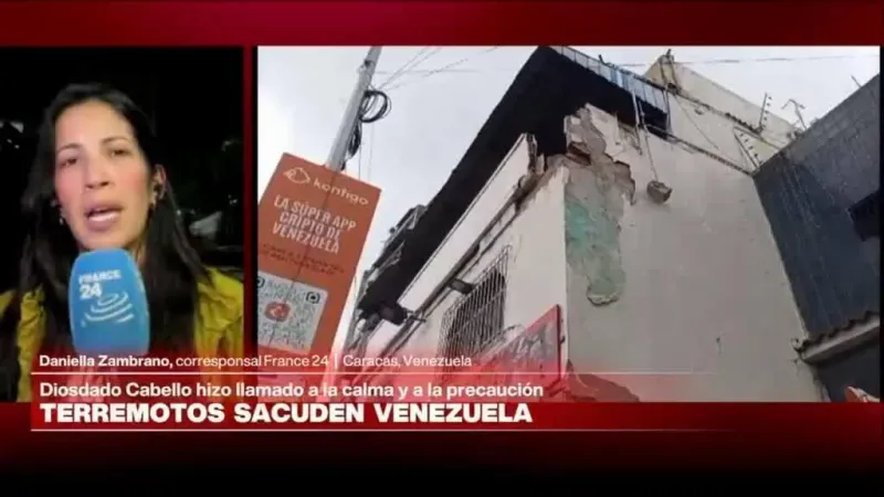 Informe desde Caracas: terremotos sacuden Venezuela y dejan edificios colapsados