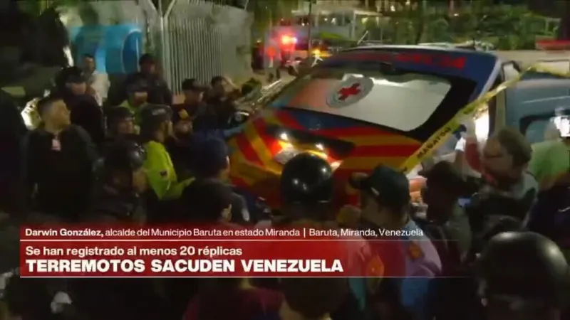 Alcalde de Baruta en Venezuela da balance tras terremotos: "Hay personas fallecidas"
