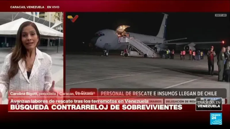 Informe desde Caracas: avanza la búsqueda contrarreloj de sobrevivientes tras los terremotos