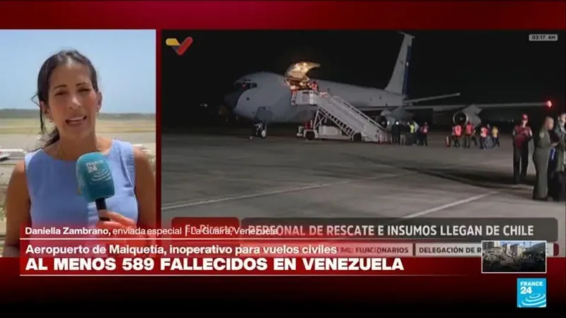 Aeropuerto de Maiquetía recibe ayuda internacional, pero permanece inoperativo para vuelos civiles