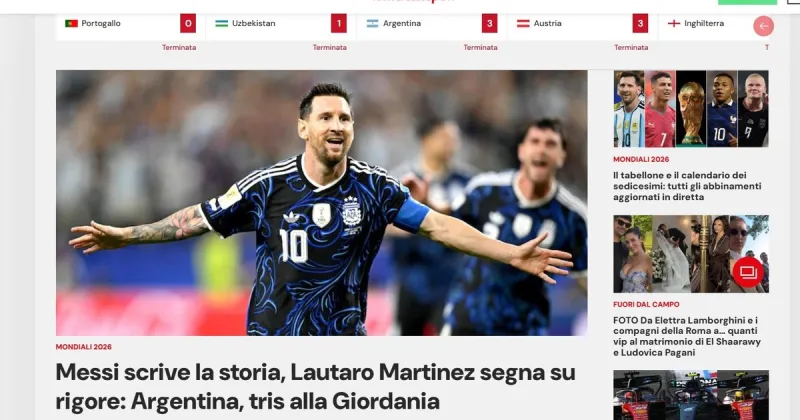 "Messi escribe la historia": los medios del mundo se rinden ante otro récord de Leo en Argentina vs Jordania