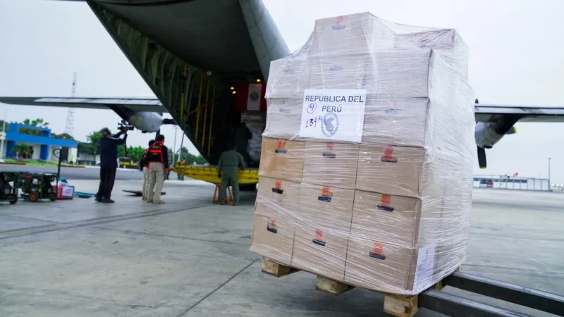 Perú envió el primer avión de ayuda humanitaria a Venezuela