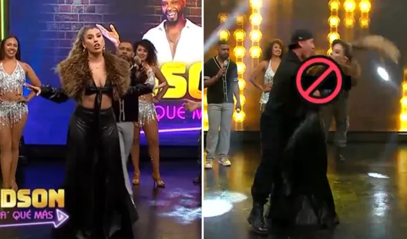 Yahaira Plasencia sufre incómodo momento con su vestuario y enseña más de la cuenta durante baile en el programa de Edson Dávila