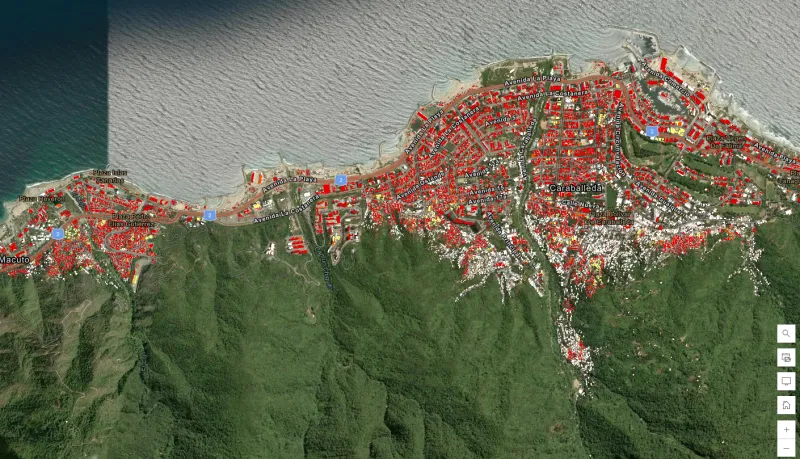 Unos 59.000 edificios, afectados en Venezuela por el terremoto, según una primera evaluación de la NASA