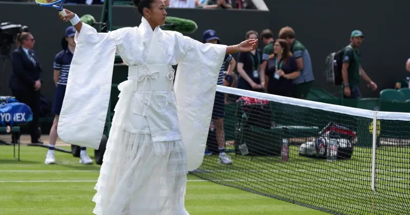 Naomi Osaka deslumbró en Wimbledon con un kimono blanco y reveló la inesperada inspiración detrás de su impactante look