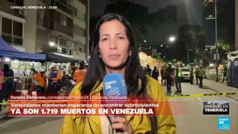 Terremotos en Venezuela: rescatistas buscan sobrevivientes; la comunidad ora frente a las ruinas