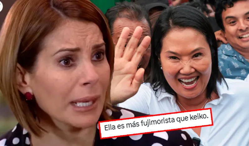 Karina Calmet celebra triunfo de Keiko Fujimori y le llueven críticas: "Aún sabiendo lo que hizo el dictador de su padre lo idolatra"